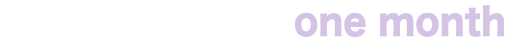the perfect c 1 month logo