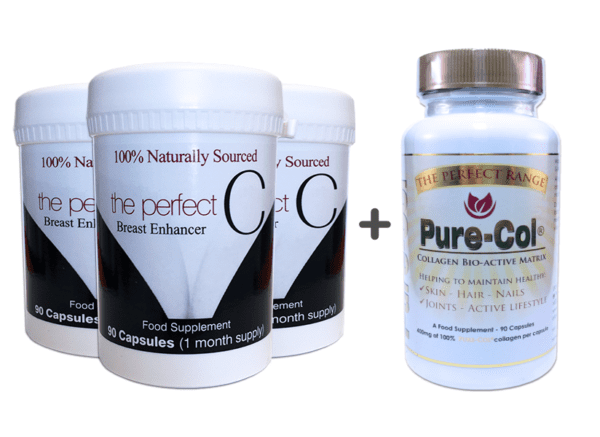 Perfect C – 3 Months + 1 Month Pure-Col Collagen FREE
