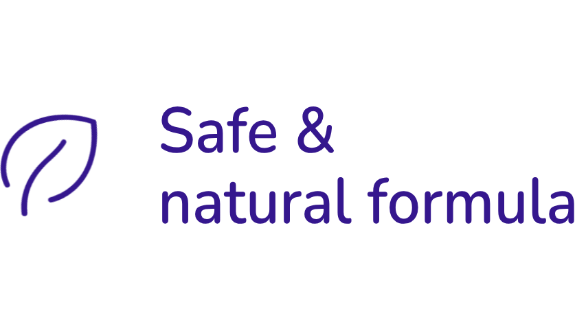 Safe & Natural formula Safe & Natural formula